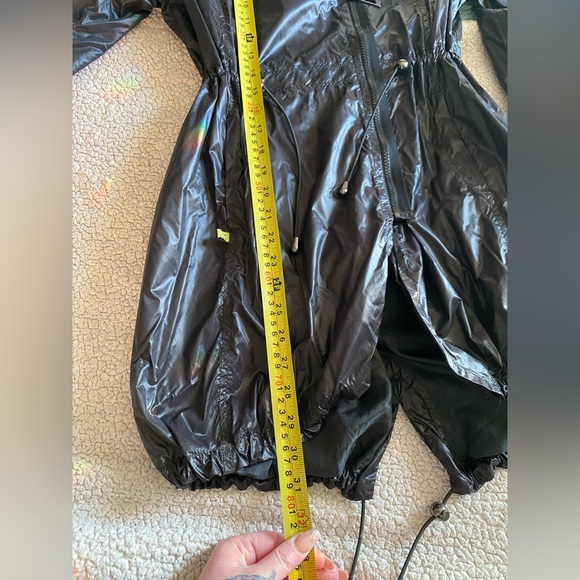 Soia & Kyo black nylon rain coat goth lightweight jacket - Picture 10 of 10